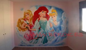 Murales Infantiles De Princesas Disney 300x100000